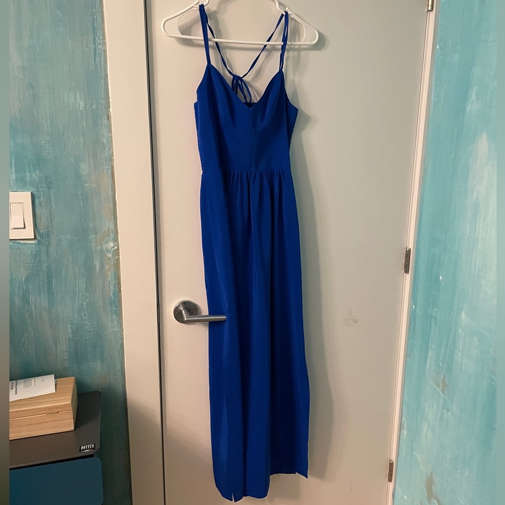 Amanda Uprichard Blue silk gown